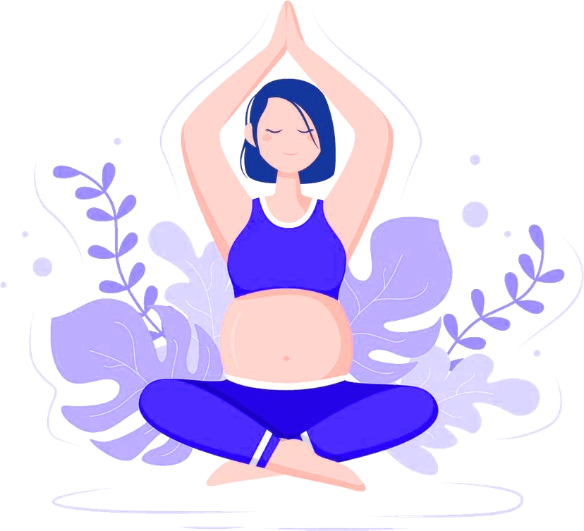 Happy pregnant woman